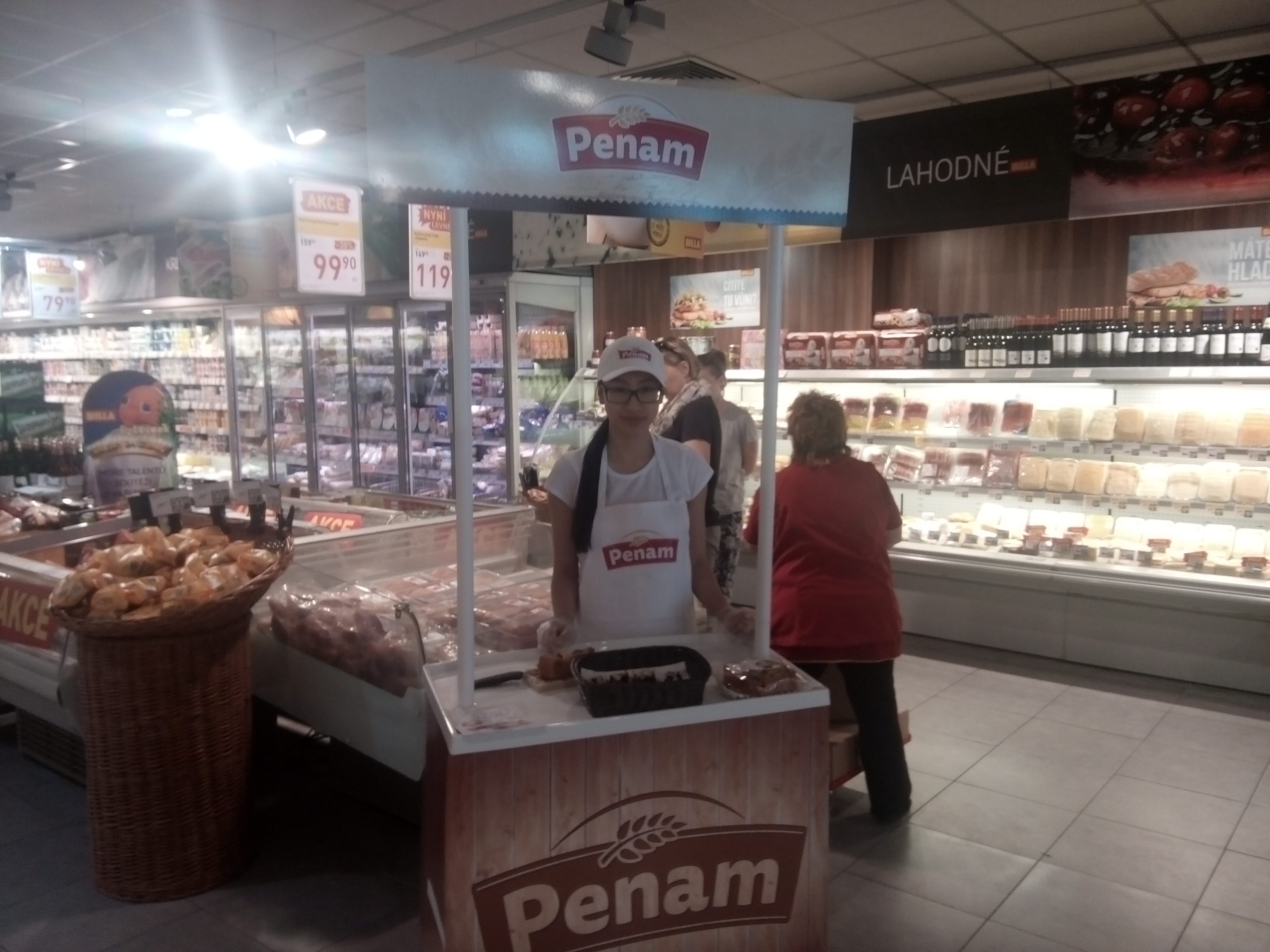 Ochutnávky pečiva pro Penam a.s v Praze
